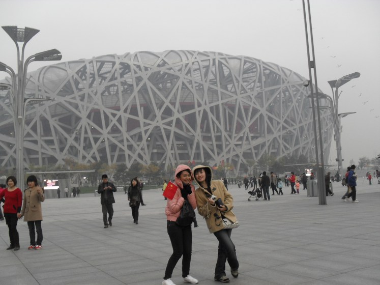 the famous Olympics 2008 stadium in Beijing