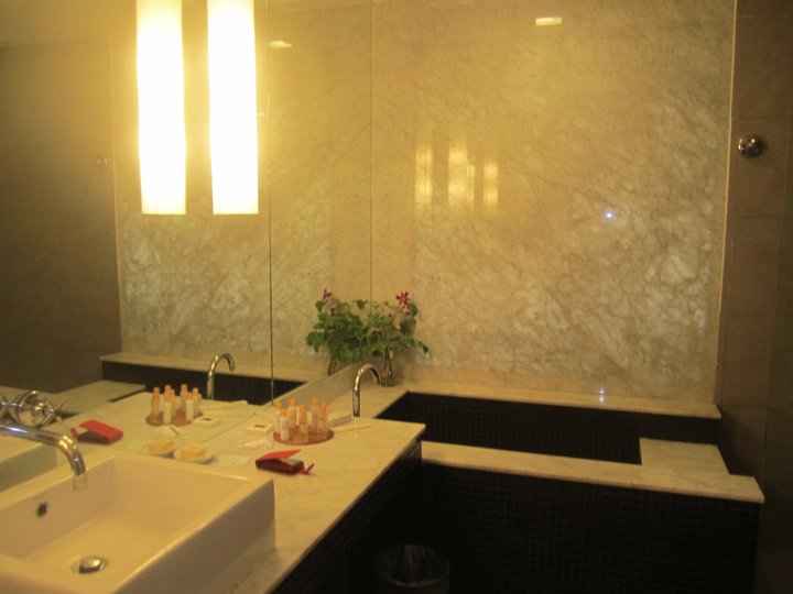 of course, i have to check the shower room if it's free from creepy crawlers. . hehe. .